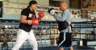 Perales and one of his Students