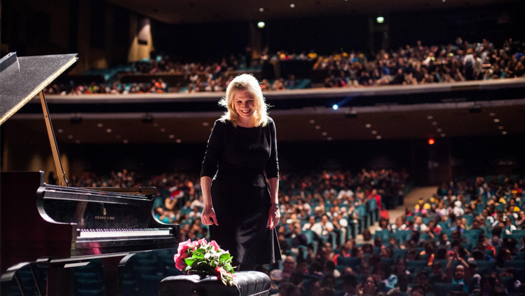 Mona at the Piano. The Children of Willesden Lane. Image Provided by The Jewish Federation of Omaha.