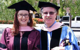 Emily McIvor and her clarinet professor at Arizona State, Dr. Robert Spring