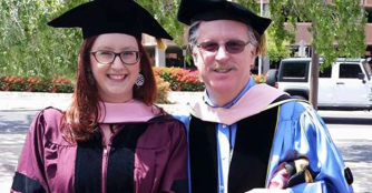 Emily McIvor and her clarinet professor at Arizona State, Dr. Robert Spring