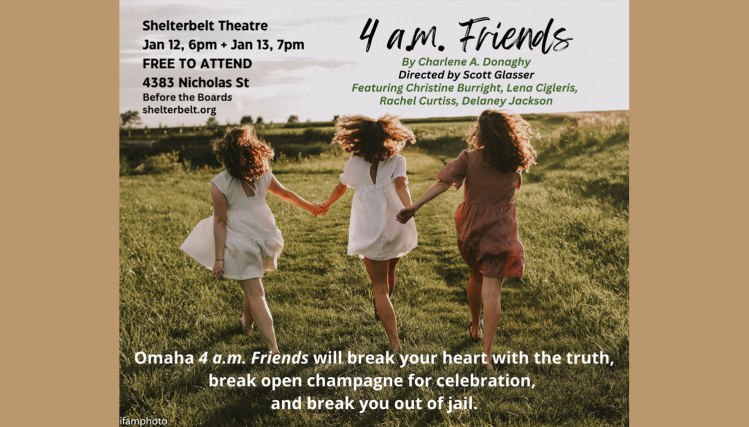 Promotional poster for “Before the Boards,” a Shelterbelt Theatre program showcasing new play readings. Image provided by Chalene Donaghy.