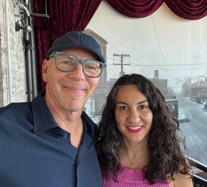 Jeff Koterba and Dr. Meral Koldaş smiling