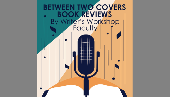 Poster for “Between Two Covers” featuring the UNO Writers Workshop.