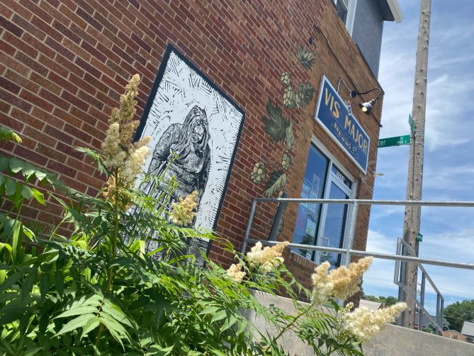 Photo of the bar and restaurant, Vis Major near Hanscom Park in Omaha.