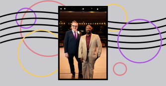 Photo of Artistic and Associate Artistic Director VJ Orduña and Brandon Box-Higdem