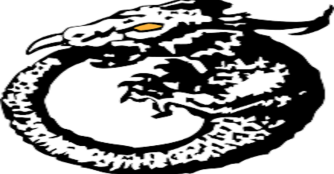 The logo of Ex Ophidia Press. An illustration is shown of a dragon eating it's own tail.