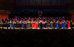 Photo of the Omaha Symphony Christmas Celebration performers on stage from December of 2024.