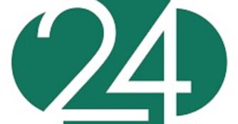 The logo for Clover24. It shows the number 24 over top of an illustrated green clover