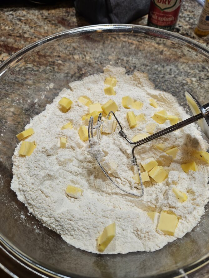 Cutting in the butter