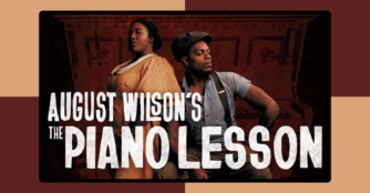 Berniece, played by Faushia Raquel Weeden, stands on the left facing Boy Willie, played by Brandon Williams, on the right in a scene from an Omaha Community Playhouse production.