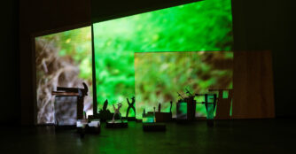 An art installment for Bemis Center's newest exhibition, 