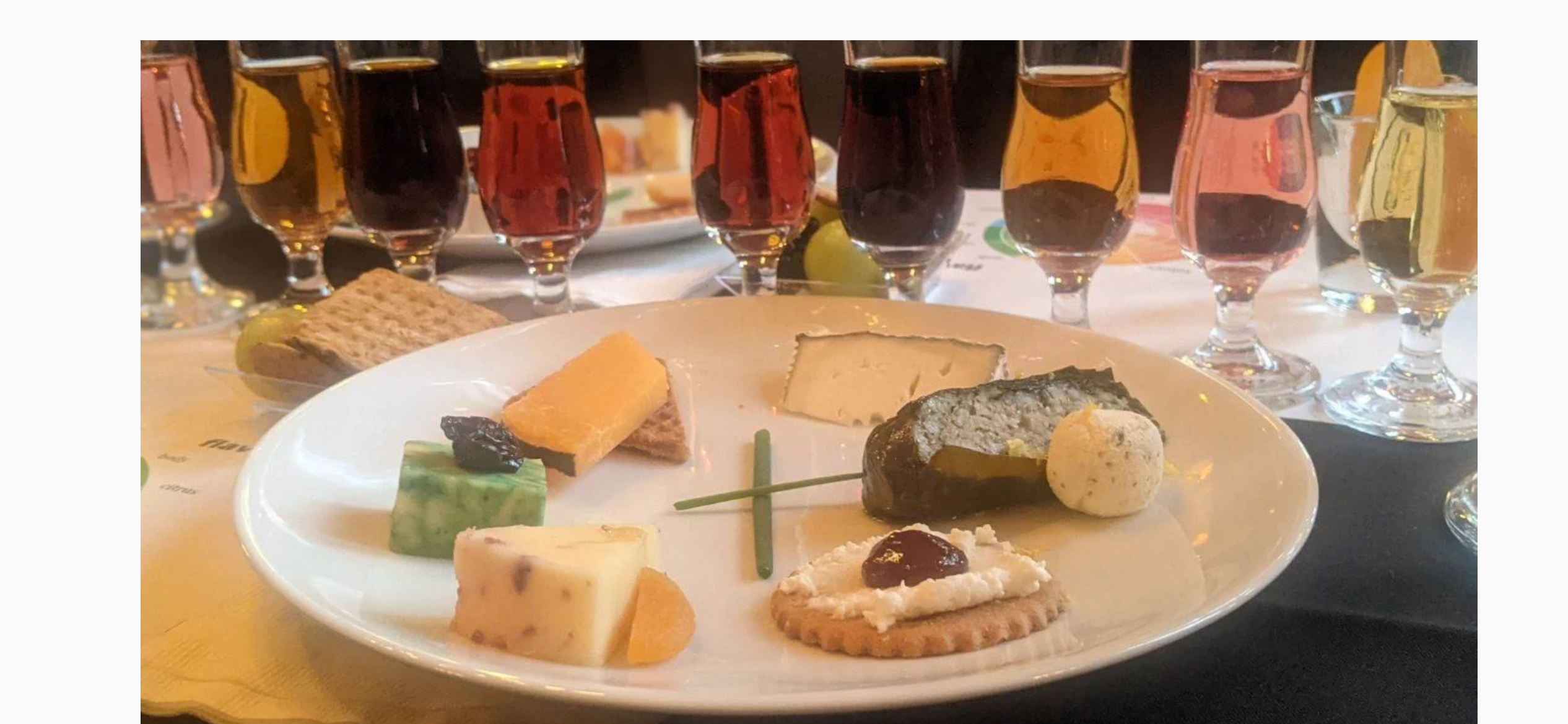 Cheese and Wine Tasting Display