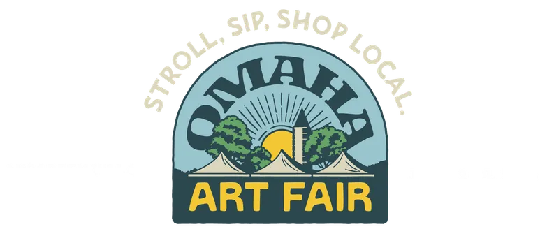 Artwork with the logo on Omaha Art Fair