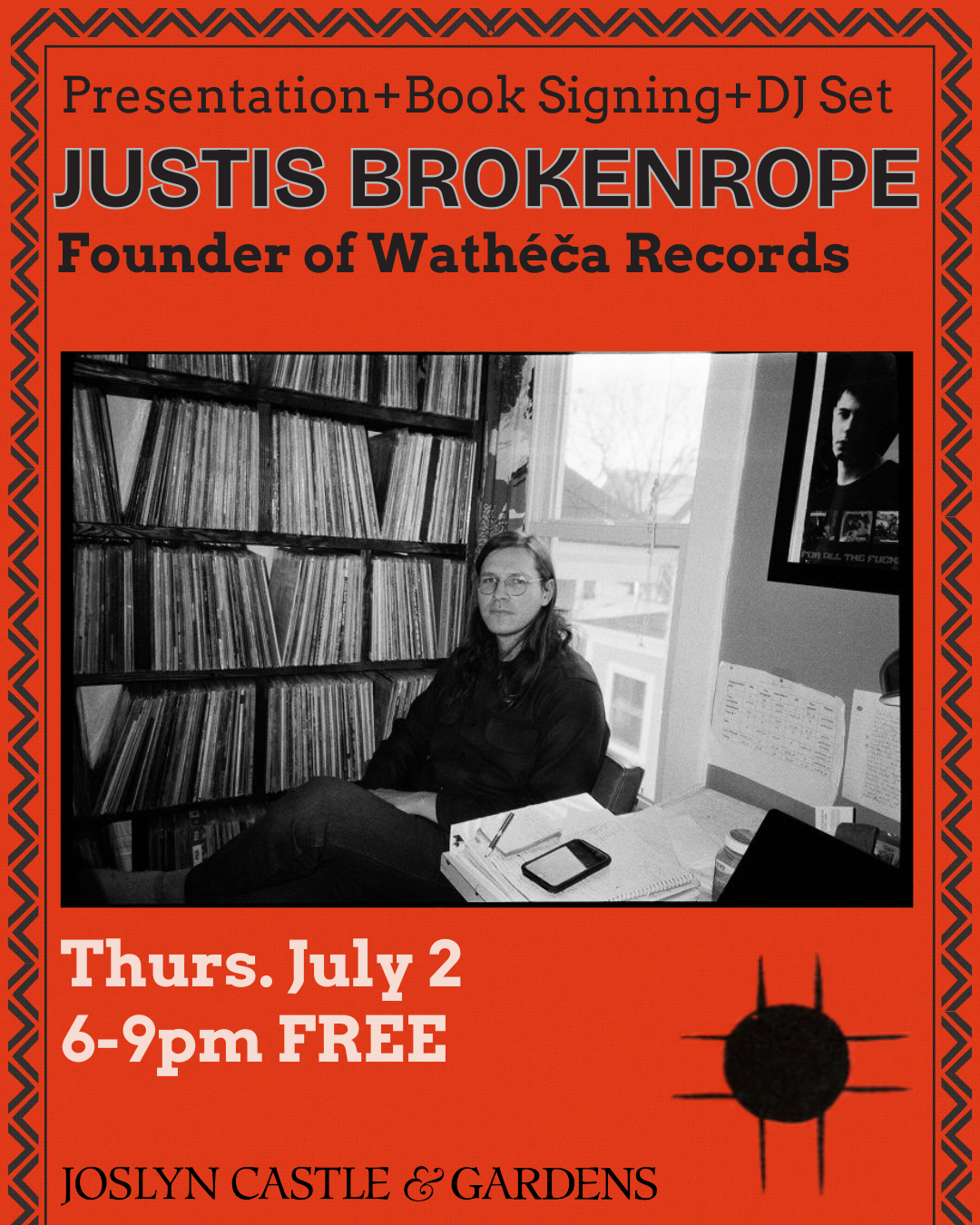 Justin Brokenrope event artwork