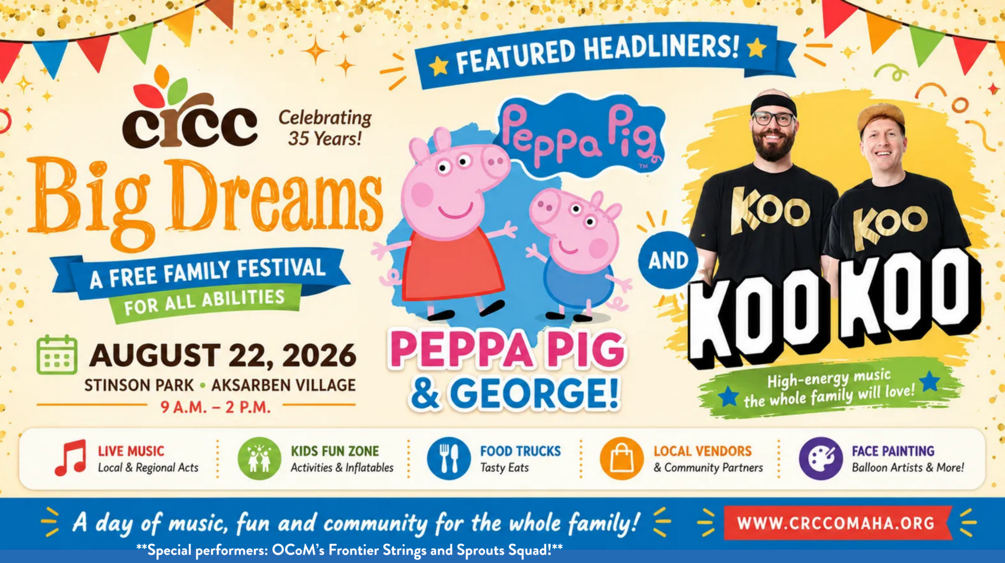 Cover art for the festival mentioning details of festival