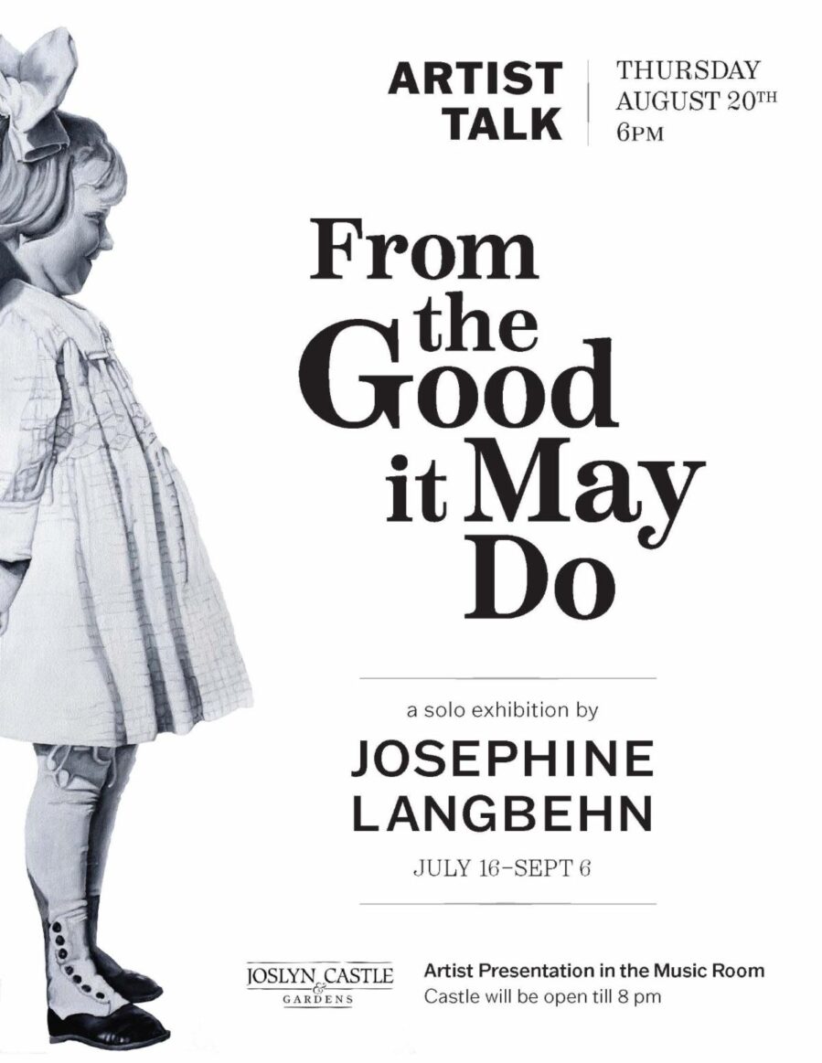 Artist Talk: Josephine Langbehn artwork with details of the show.