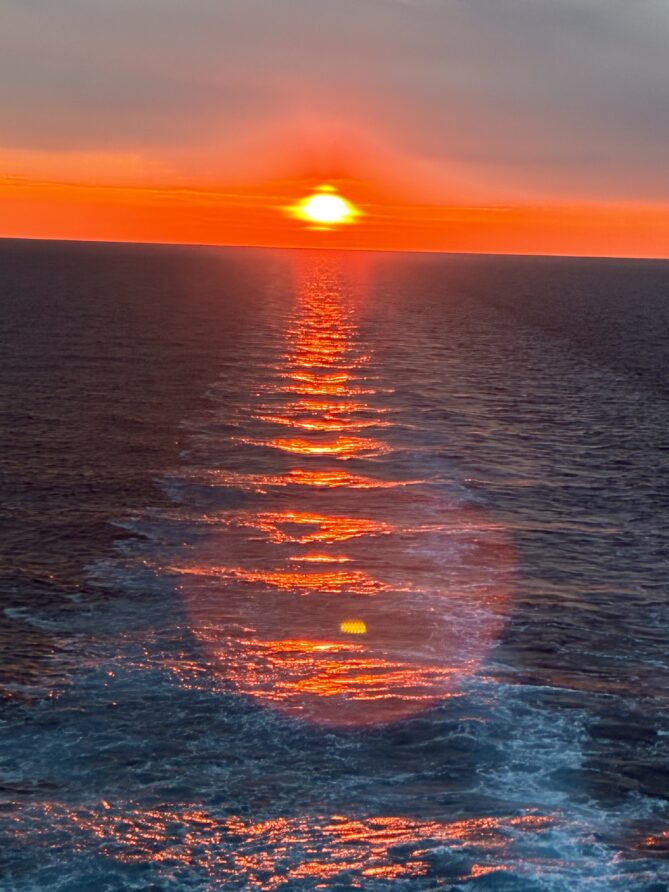 Sunset over the Adriatic Sea. 
